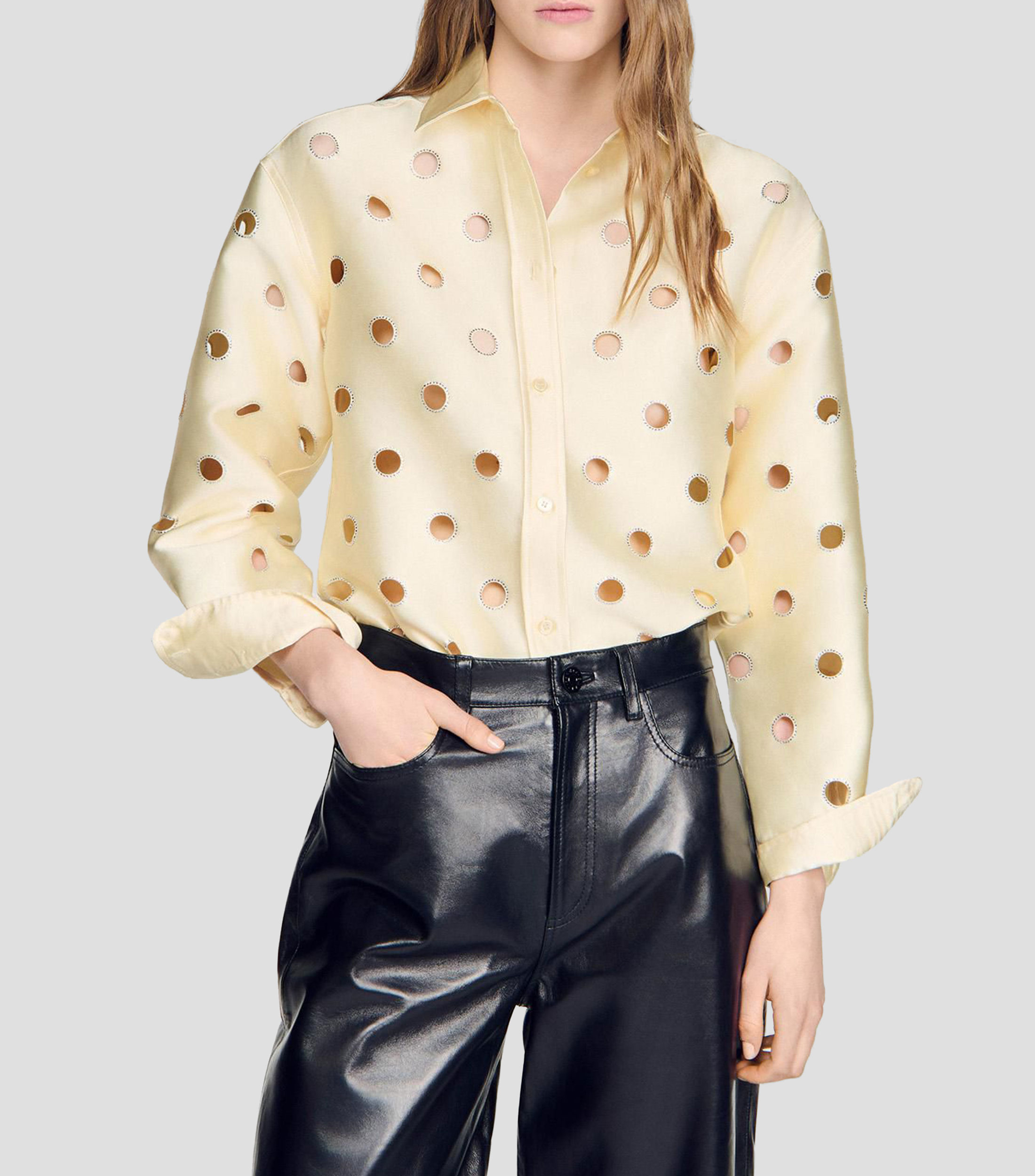 Camisa fantasía manga larga Mujer